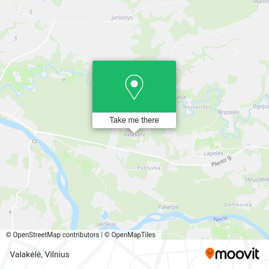 Карта Valakėlė