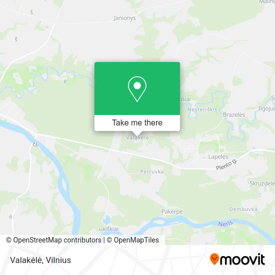 Карта Valakėlė