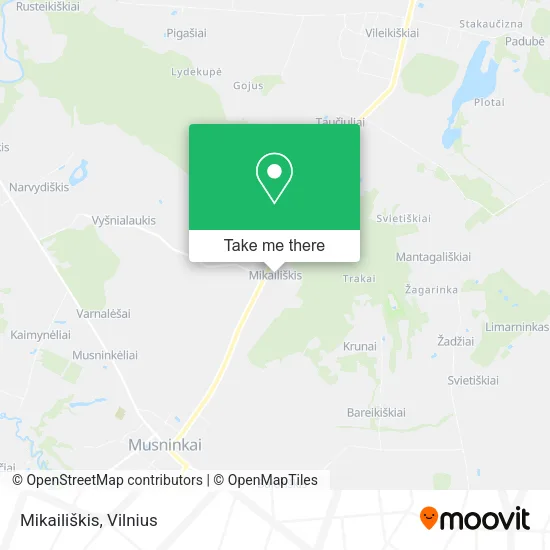 Карта Mikailiškis