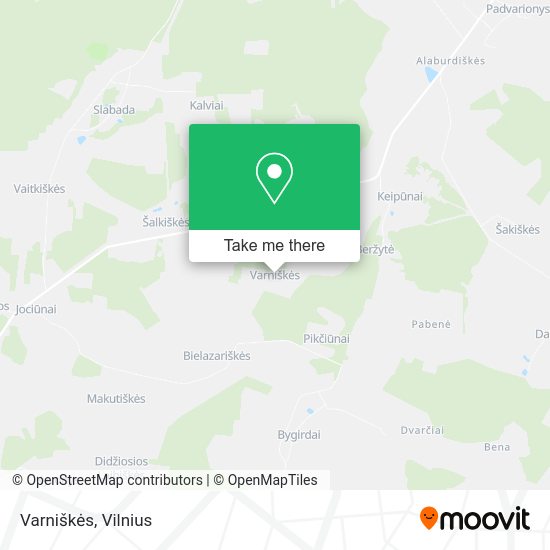 Карта Varniškės