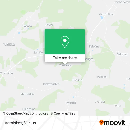 Карта Varniškės