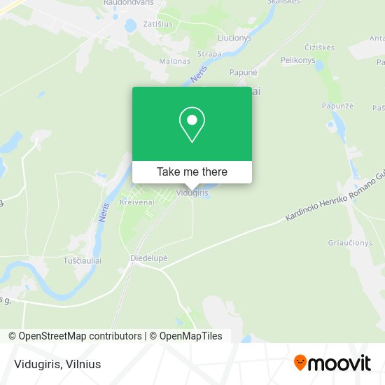 Карта Vidugiris