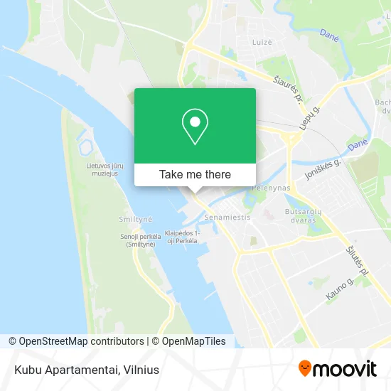 Карта Kubu Apartamentai