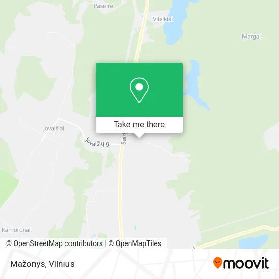 Карта Mažonys