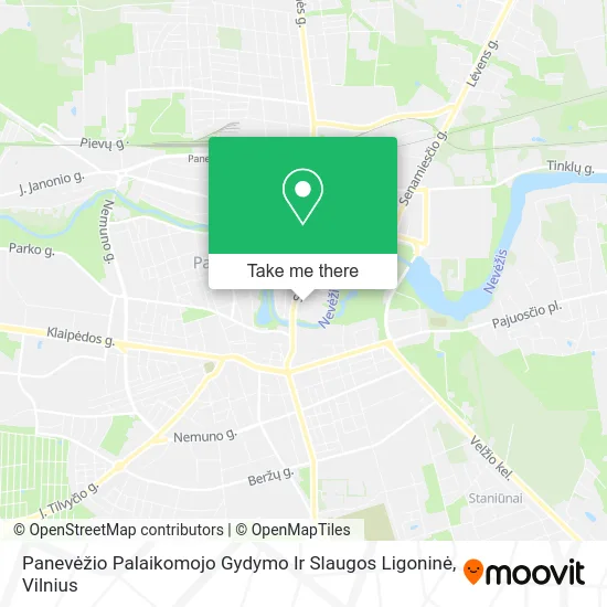 Карта Panevėžio Palaikomojo Gydymo Ir Slaugos Ligoninė