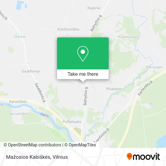 Карта Mažosios Kabiškės