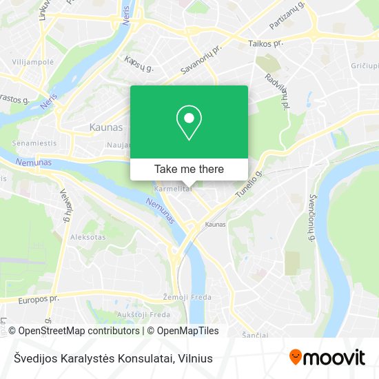 Карта Švedijos Karalystės Konsulatai