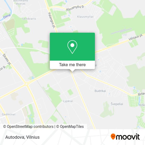 Карта Autodova