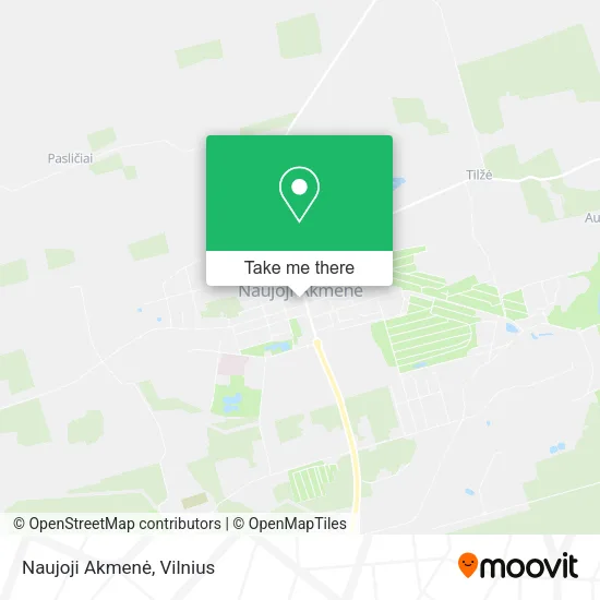 Карта Naujoji Akmenė