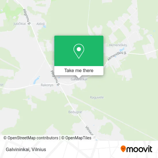 Карта Galvininkai