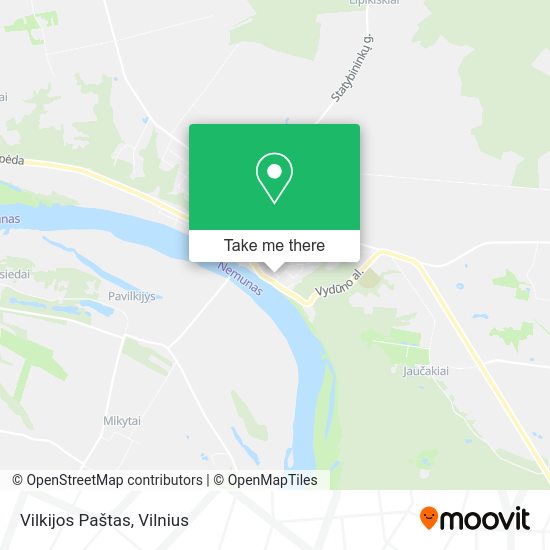 Карта Vilkijos Paštas