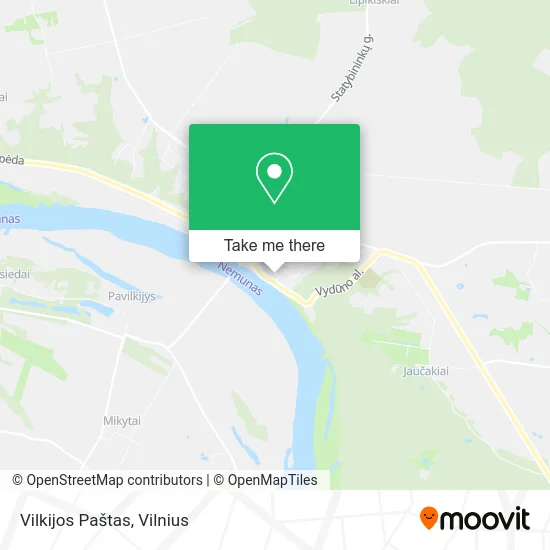Vilkijos Paštas map
