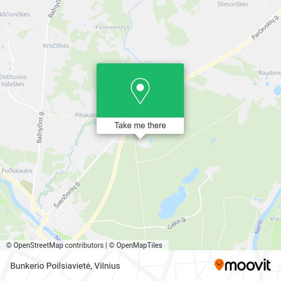 Карта Bunkerio Poilsiavietė