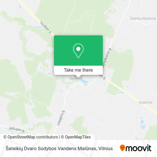 Карта Šateikių Dvaro Sodybos Vandens Malūnas