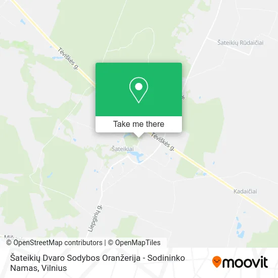 Карта Šateikių Dvaro Sodybos Oranžerija - Sodininko Namas