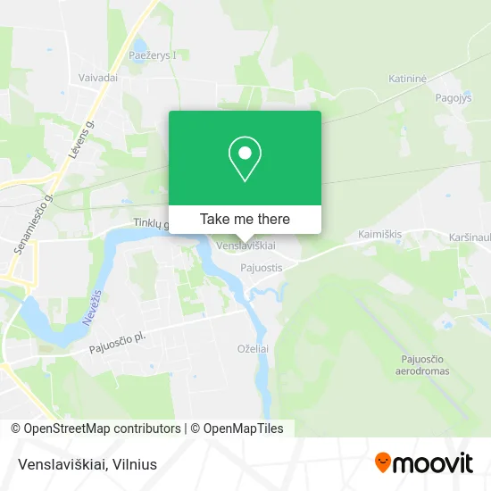 Карта Venslaviškiai