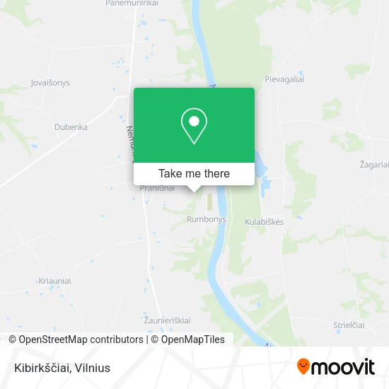 Карта Kibirkščiai