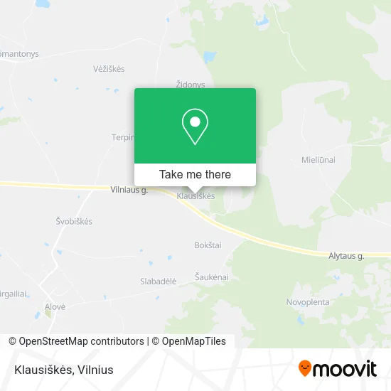 Карта Klausiškės