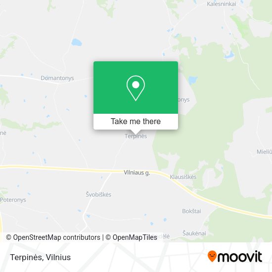 Карта Terpinės
