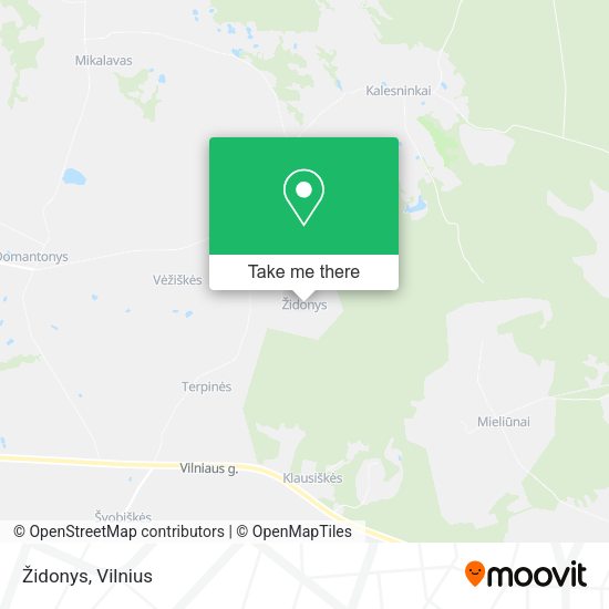 Карта Židonys
