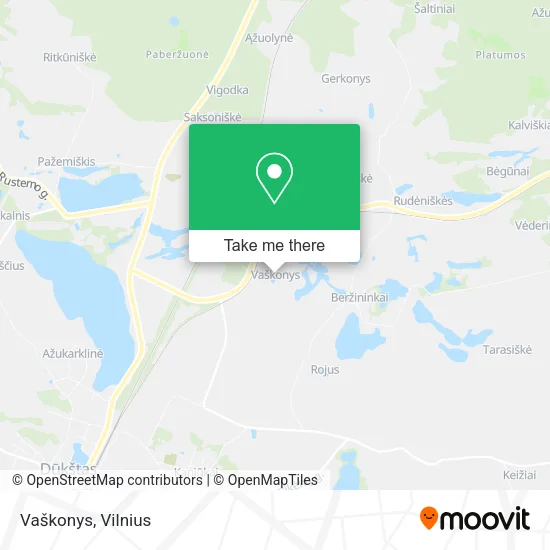 Карта Vaškonys