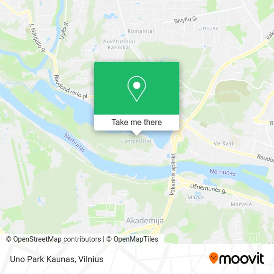 Карта Uno Park Kaunas