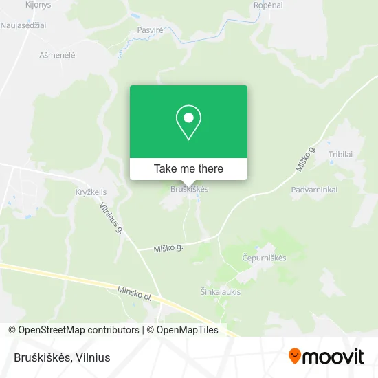 Карта Bruškiškės
