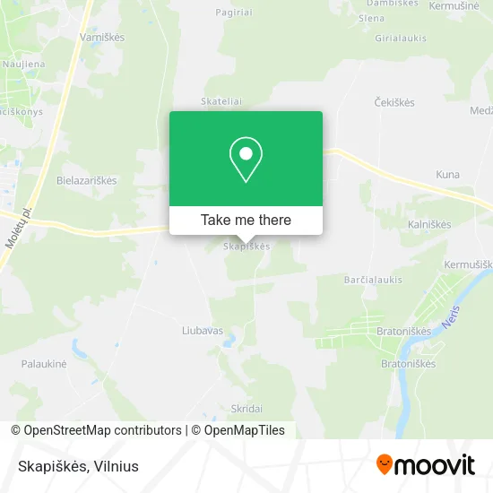Карта Skapiškės