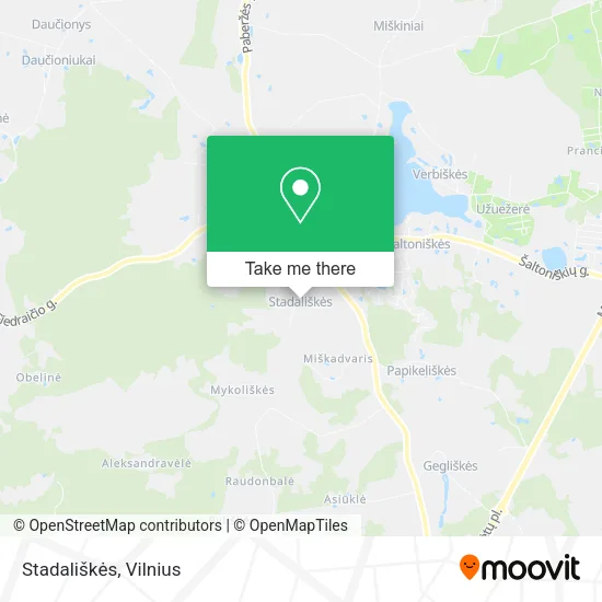 Карта Stadališkės