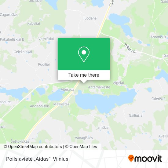 Карта Poilsiavietė „Aidas“