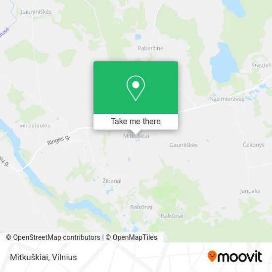 Карта Mitkuškiai