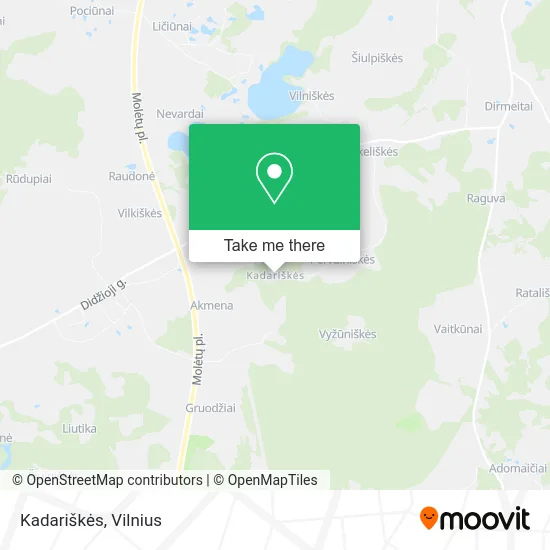 Карта Kadariškės