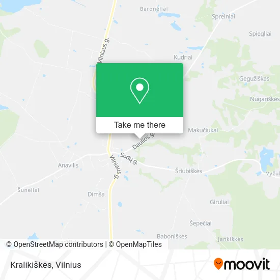 Карта Kralikiškės