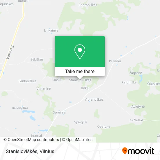 Карта Stanisloviškės