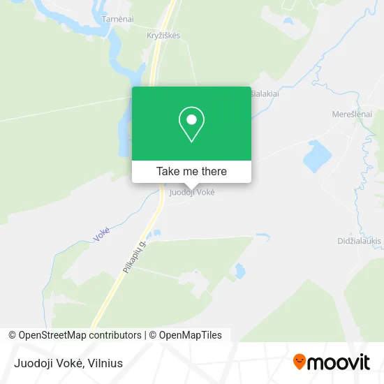 Карта Juodoji Vokė