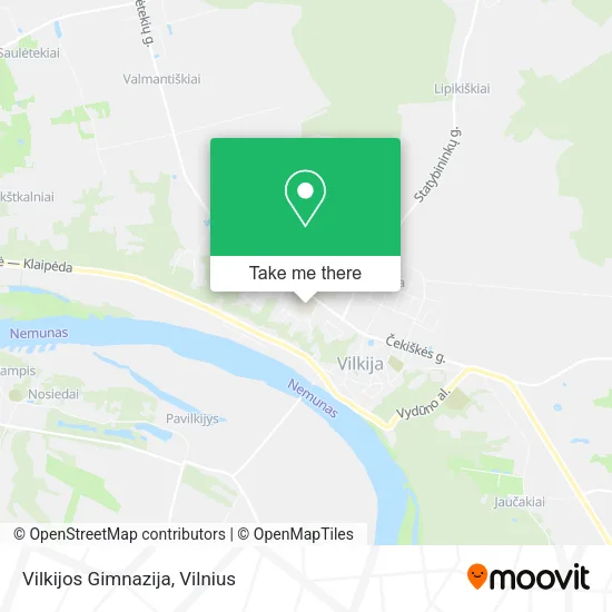 Карта Vilkijos Gimnazija