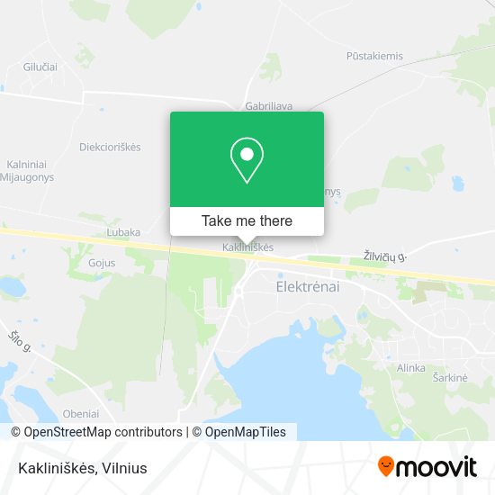 Карта Kakliniškės
