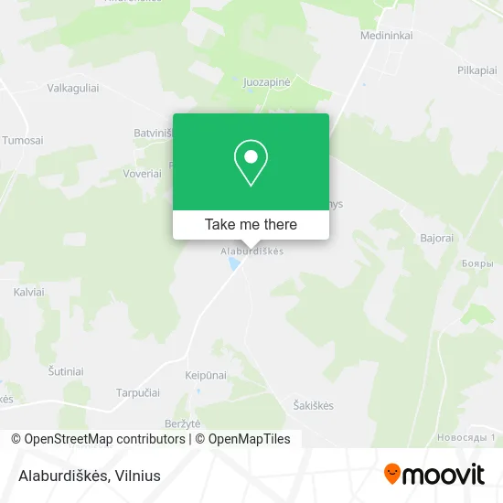 Карта Alaburdiškės
