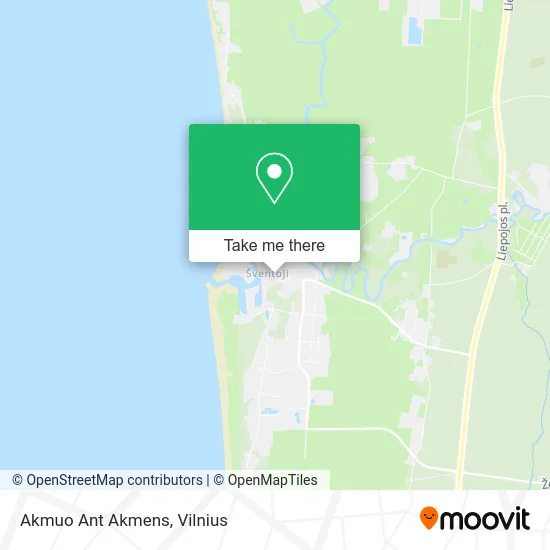 Карта Akmuo Ant Akmens