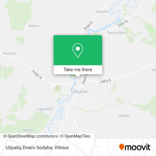 Карта Užpalių Dvaro Sodyba