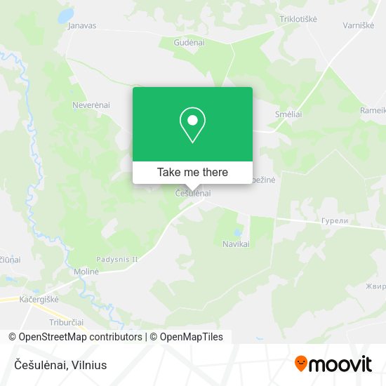Карта Češulėnai