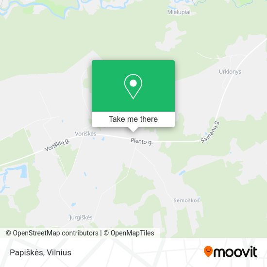 Карта Papiškės