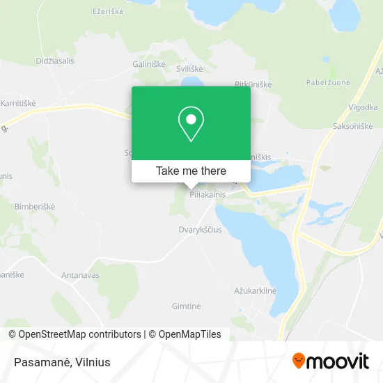 Карта Pasamanė