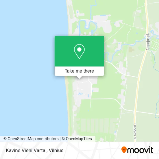 Карта Kavinė Vieni Vartai