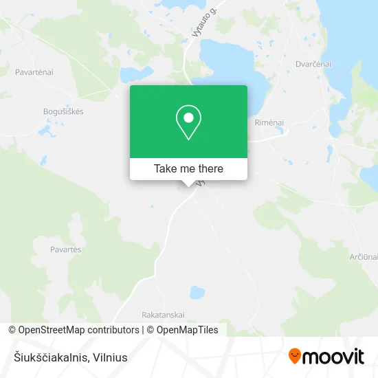 Карта Šiukščiakalnis