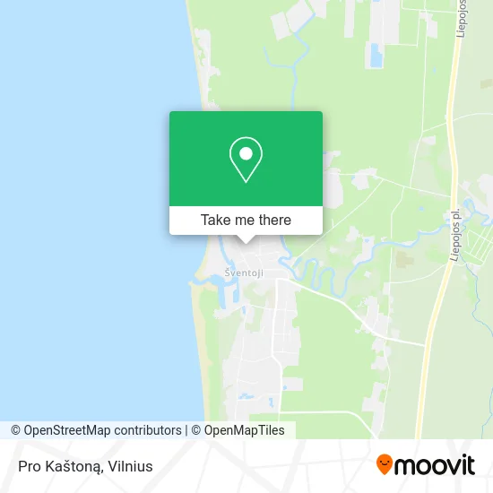 Карта Pro Kaštoną