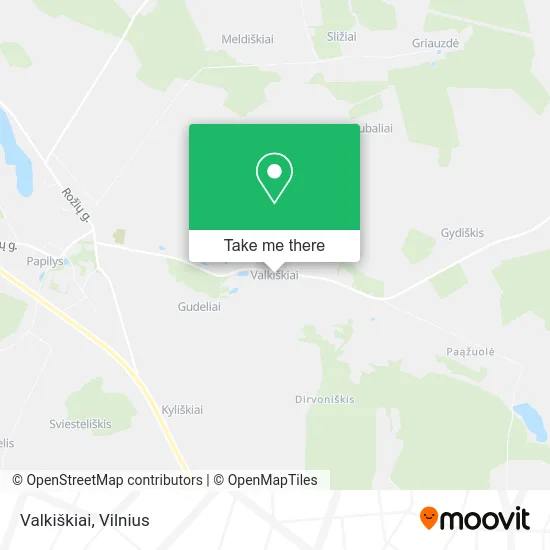Карта Valkiškiai