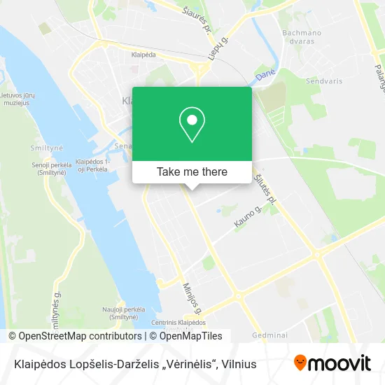 Карта Klaipėdos Lopšelis-Darželis „Vėrinėlis“