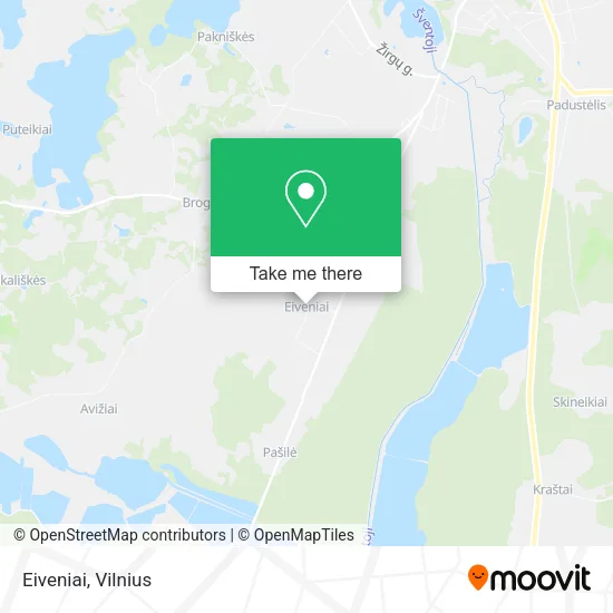 Карта Eiveniai