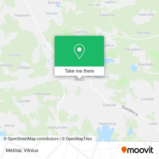 Карта Mėšliai